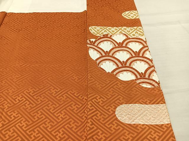 平和屋着物■豪華色留袖　雲隠れエ霞吉祥文　金彩　正絹　逸品　BAAQ3167sa