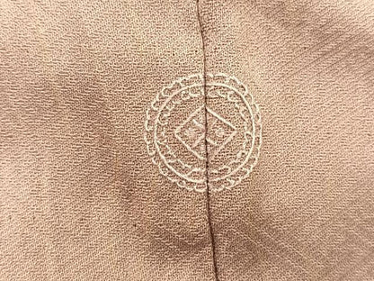平和屋着物■訪問着　刺繍　杢目絞り　重ね山格子花文　暈し染め　金彩　正絹　逸品　BAAQ5178gt