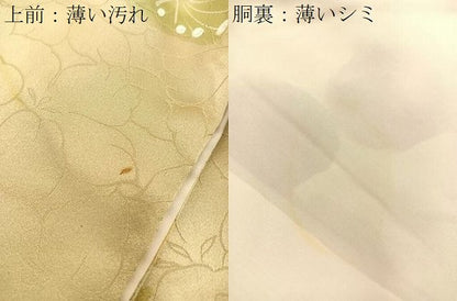 平和屋着物■上質な小紋　手描き　枝梅　正絹　逸品　BAAQ5226gt