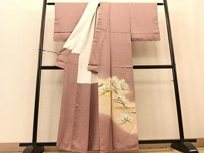 平和屋着物■豪華色留袖　駒刺繍　若松葉　暈し染め　金彩　松坂屋扱い　正絹　逸品　未使用　BAAQ5233gt