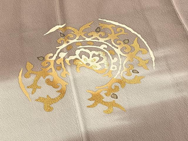 平和屋着物■訪問着　抽象文様　金彩　正絹　逸品　BAAQ5755yc