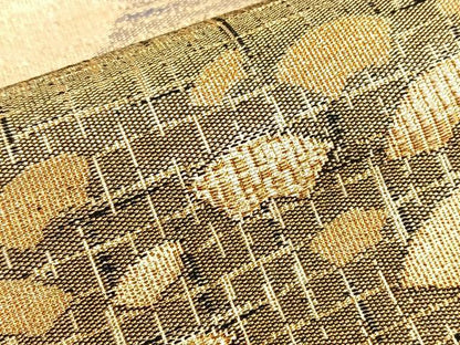 平和屋着物◎六通柄袋帯 雲重ね地紙散らし 金糸 正絹 逸品 BAAQ5891ea