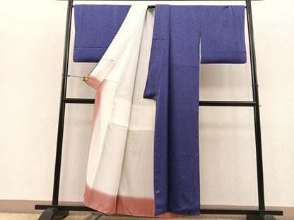 平和屋着物■訪問着　刺繍　舞蝶文　正絹　逸品　BAAQ7366hv