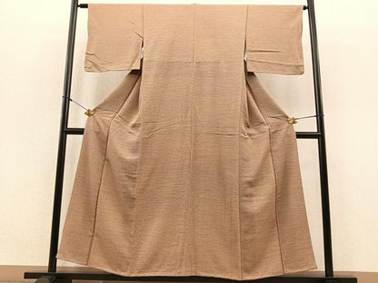 平和屋着物■上質な小紋　芝草文　高島屋扱い　正絹　逸品　BAAQ7369hv