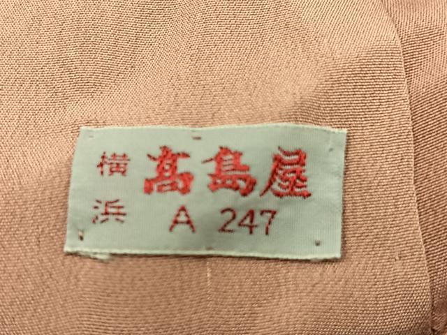 平和屋着物■上質な小紋　芝草文　高島屋扱い　正絹　逸品　BAAQ7369hv