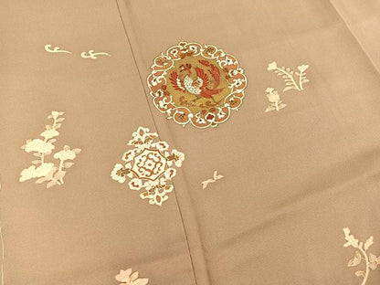 平和屋着物■訪問着　鳳凰花文　金彩　正絹　逸品　BAAQ7398hv