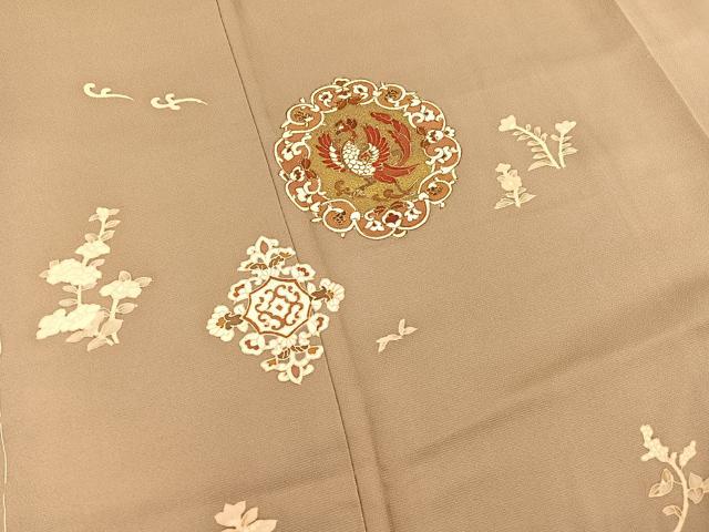 平和屋着物■訪問着　鳳凰花文　金彩　正絹　逸品　BAAQ7398hv
