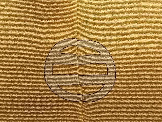 平和屋着物■上質な色無地　卵色　正絹　逸品　BAAQ7456ev