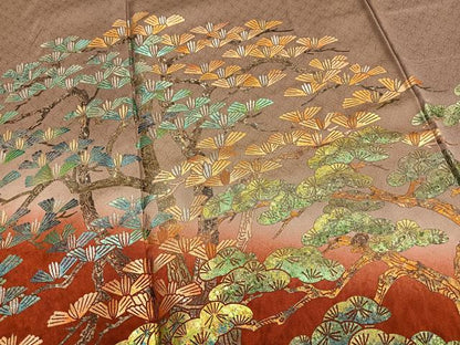 平和屋着物■豪華色留袖　作家物　兼六園　暈し染め　金銀彩　正絹　逸品　BAAQ7622ev