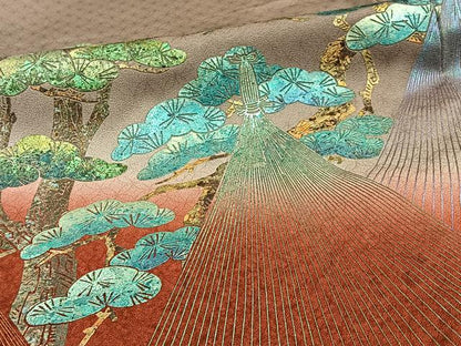 平和屋着物■豪華色留袖　作家物　兼六園　暈し染め　金銀彩　正絹　逸品　BAAQ7622ev