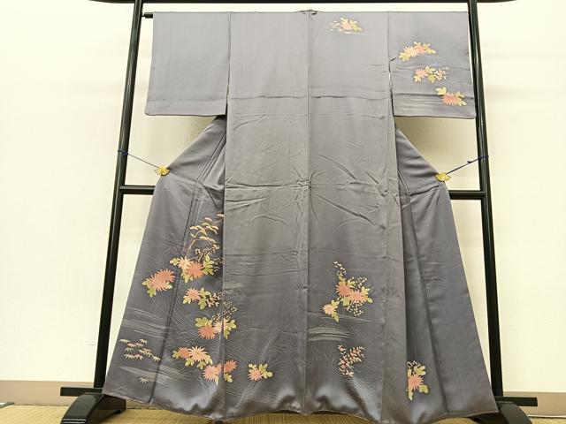 平和屋着物□訪問着 刺繍 浜松花文 正絹 逸品 BAAR1316by