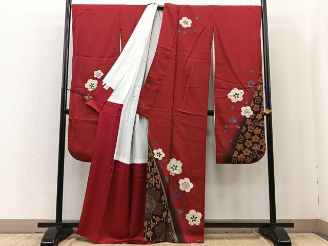 正統派古典 赤/金 鶴柄/針松柄 豪華 華やか 綺麗 クラシカル