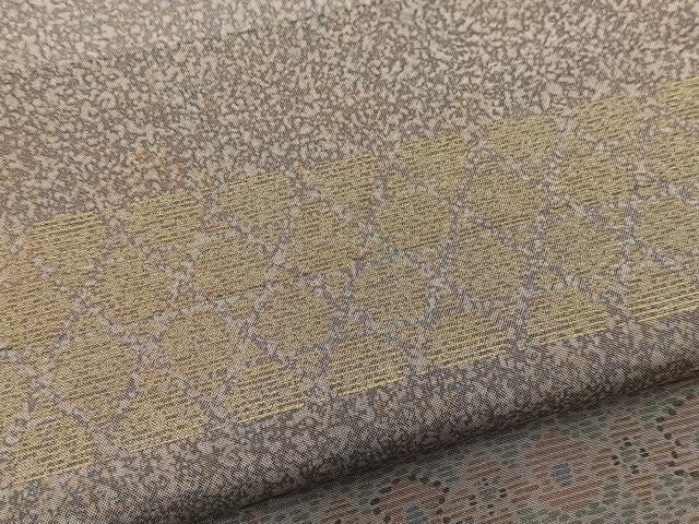 平和屋着物■訪問着　本場染大島紬　幾何学文様　正絹　逸品　BAAR3429yc