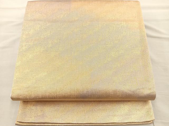 平和屋着物◎全通柄袋帯 霞文 金糸 正絹 逸品 BAAR4839ct