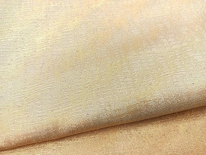 平和屋着物◎全通柄袋帯 霞文 金糸 正絹 逸品 BAAR4839ct