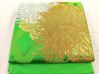 平和屋着物◎西陣 六通柄袋帯 唐織 乱菊 金銀糸 正絹 逸品 BAAR4878ct