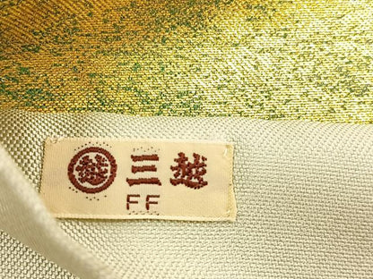 平和屋着物◎六通柄袋帯　光琳水　金糸　引箔　三越扱い　正絹　逸品　BAAR4880ct