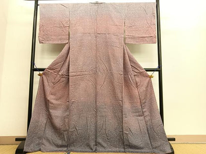平和屋着物●佐波理綴 創作者 池口定男 訪問着 霞文 暈し染め ロング丈 正絹 逸品 未使用 BAAR6614pk
