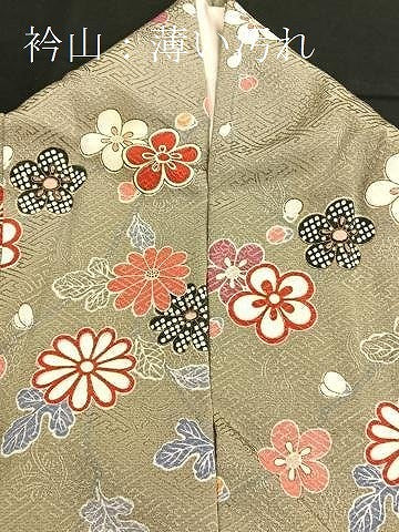 平和屋着物□付下げ 舞花文 正絹 逸品 BAAR9285pk