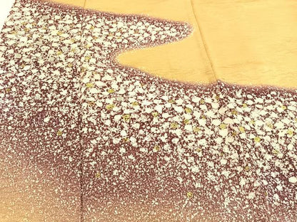 平和屋着物■豪華色留袖 エ霞文 暈し染め 金銀彩 正絹 逸品 BAAR9349xa