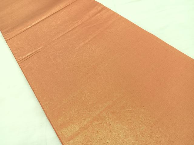 平和屋着物◎全通柄袋帯 螺鈿 草花文 ワンポイント 引箔 正絹 逸品 BAAR9695cm