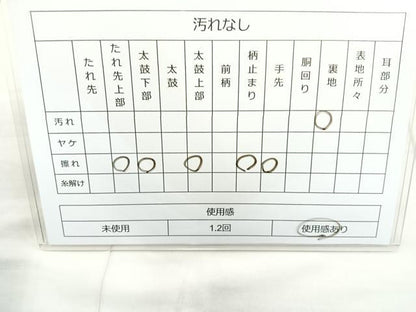 平和屋着物◎六通柄袋帯 花鳥文 金銀糸 正絹 逸品 BAAR9697cm