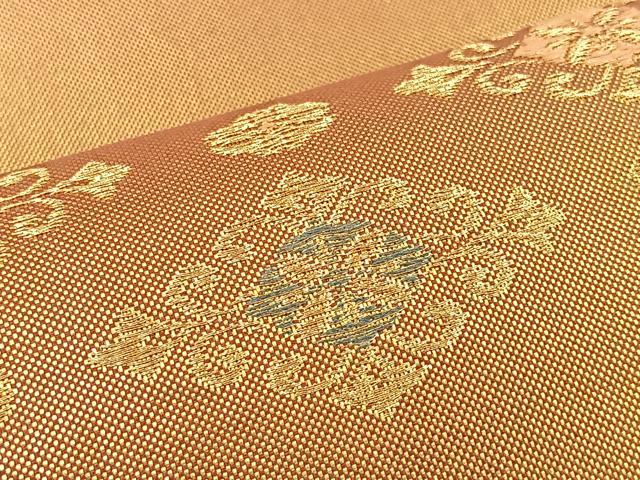 平和屋着物◎佐賀錦 両面六通柄袋帯 蜀江花鳥文 金糸 正絹 逸品 BAAS2399jr