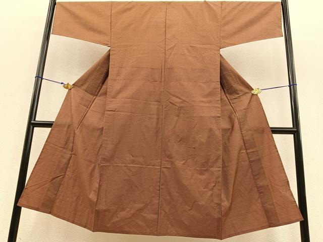 平和屋着物▽男性 紬 単衣 絣文様 正絹 逸品 BAAS2889hv