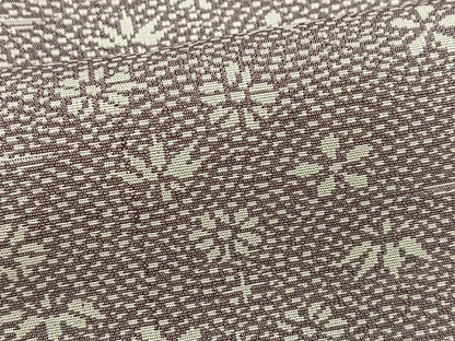 平和屋着物■上質なお召 草花文 正絹 逸品 BAAS4333ea