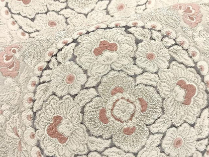 平和屋着物◎六通柄袋帯 絵皿花文 金銀糸 正絹 逸品 BAAS4970wb