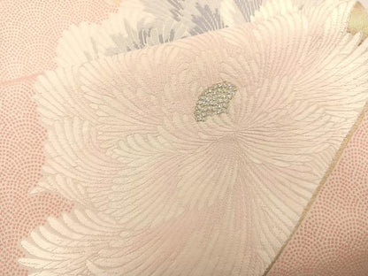 平和屋着物◎六通柄袋帯 唐織 牡丹文 金銀糸 正絹 逸品 BAAS5459bs
