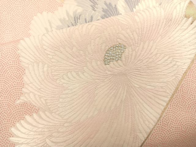 平和屋着物◎六通柄袋帯 唐織 牡丹文 金銀糸 正絹 逸品 BAAS5459bs