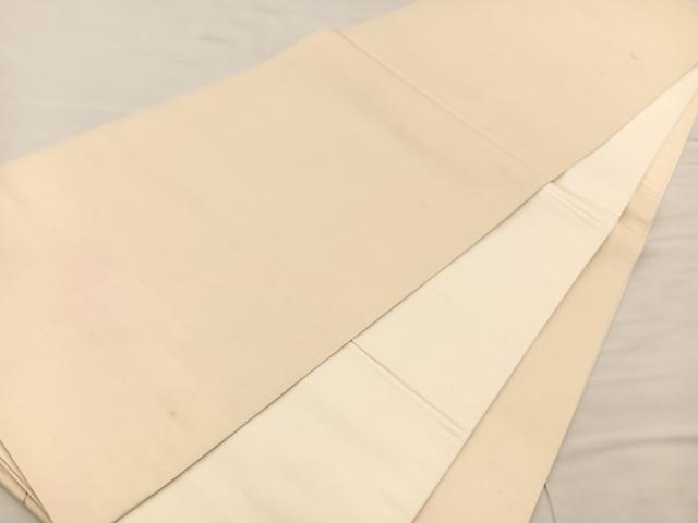 平和屋着物◎太鼓柄袋帯　総駒刺繍　草花文　銀糸　正絹　逸品　BAAS5527bs