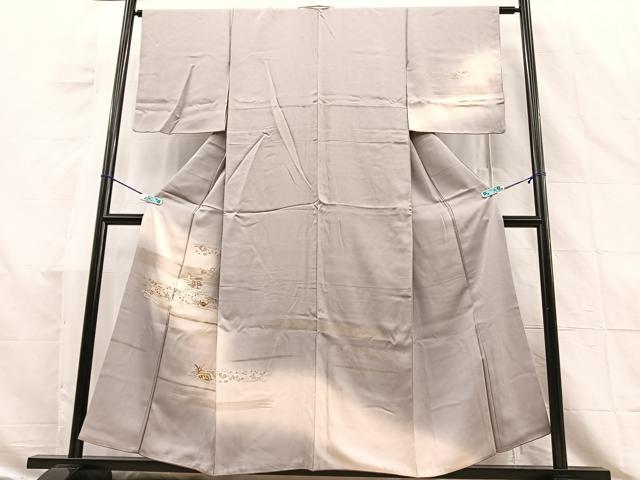 訪問着 ☆良質美品☆鴛鴦花文 金彩 たたき染 正絹 着物 袷 訪問着 ☆良質美品☆鴛鴦花文 金彩 たたき染 正絹 着物 袷