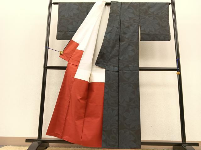 花雪日和様、専用　 着物リメイク大島紬 【694】　ファスナーパーカー 楽天市場】＜送料無料＞【黒菟華】“花には水を” 総刺繍 ダブル