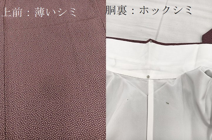 大島紬 平和屋着物□本場大島紬 梅鉢 正絹 逸品 BAAS5871hv