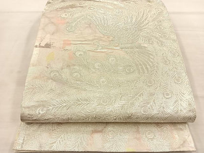 平和屋着物◎六通柄袋帯 鳳凰文 京のうたげ 二重引箔 正絹 逸品 BAAS6174fc
