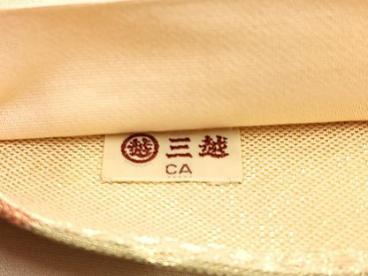 平和屋着物◎六通柄袋帯 地紙花鳥文 金糸 三越扱い 正絹 逸品 BAAS6343hj