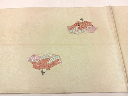 平和屋着物◎西陣 六通柄袋帯 唐織 六歌仙 引箔 正絹 逸品 BAAS6386hj