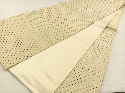 平和屋着物◎六通柄袋帯 行儀 金糸 正絹 逸品 BAAS6395hj
