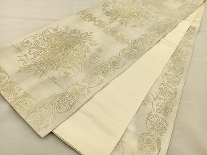 平和屋着物◎六通柄袋帯 皇錦 金糸 引箔 正絹 逸品 BAAS7590xa