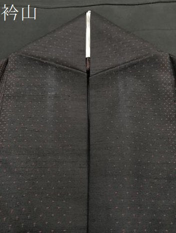 平和屋着物▽上質な紬 単衣 絣文様 正絹 逸品 BAAS7842yc