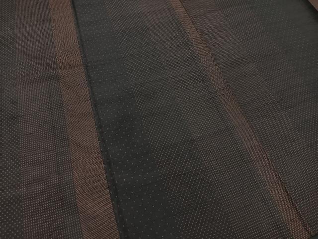 平和屋着物▽上質な紬 単衣 絣文様 正絹 逸品 BAAS7842yc