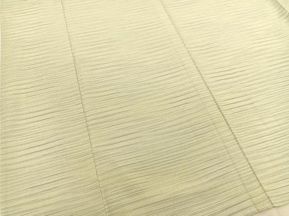 平和屋着物▽本塩沢 単衣 横段文 正絹 逸品 BAAS8010yc