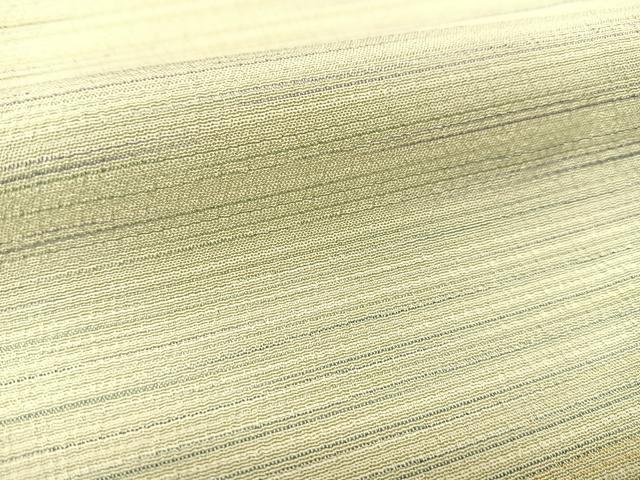 平和屋着物▽本塩沢 単衣 横段文 正絹 逸品 BAAS8010yc