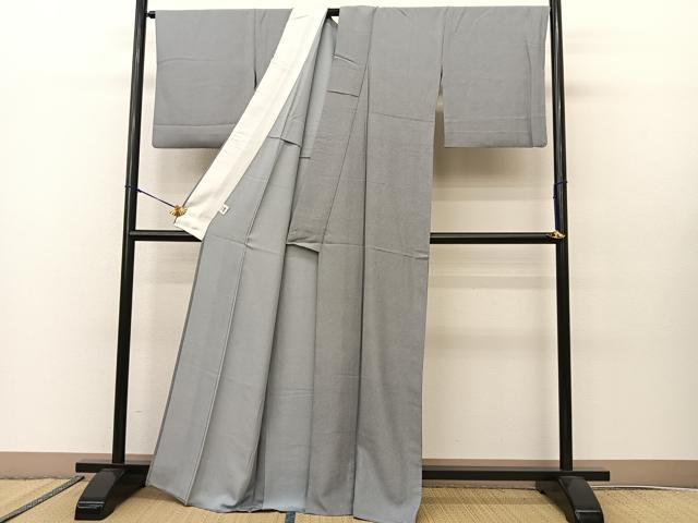 平和屋着物▽江戸小紋　単衣　鮫小紋柄　正絹　逸品　BAAS8034yc
