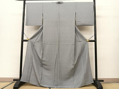 平和屋着物▽江戸小紋　単衣　鮫小紋柄　正絹　逸品　BAAS8034yc