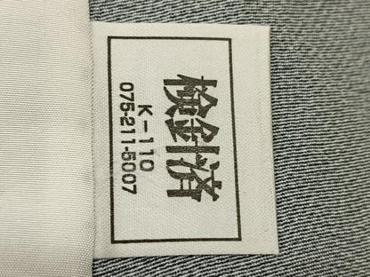 平和屋着物▽江戸小紋　単衣　鮫小紋柄　正絹　逸品　BAAS8034yc