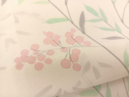 平和屋着物▽訪問着 単衣 手描き 南天文 正絹 逸品 BAAS8039yc