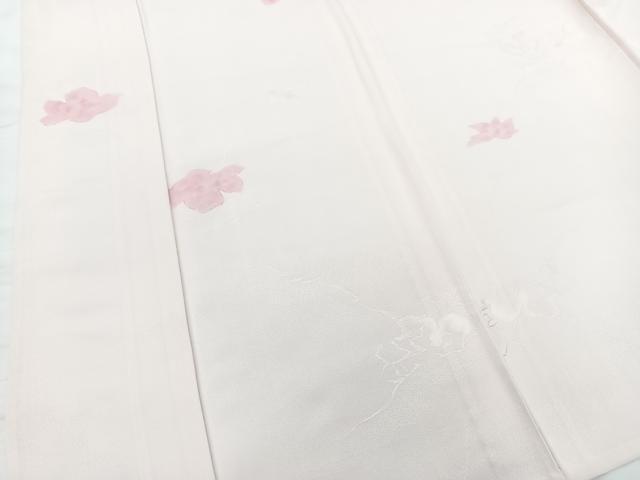 平和屋着物▽上質な小紋 単衣 地紋起こし 舞花文 正絹 逸品 BAAS8060yc